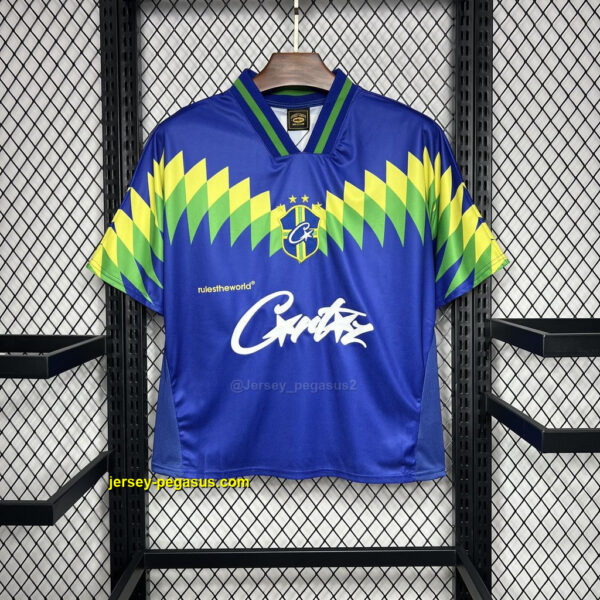 Brazil 1995 Away Corteiz Retro Jersey Brazil 1995 Away Corteiz Retro Jersey