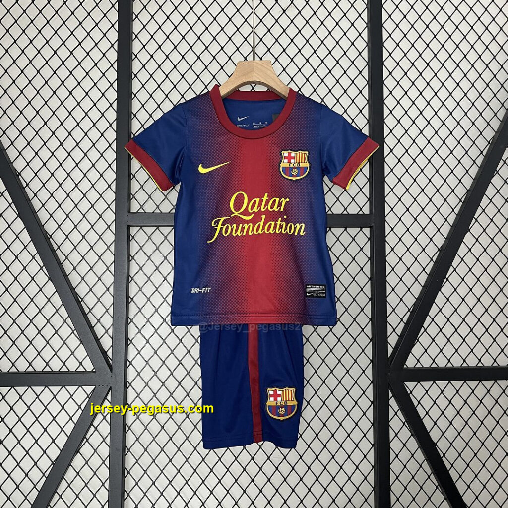 Barcelona Home Retro Kids Kits Children Shirt Soccer Jersey