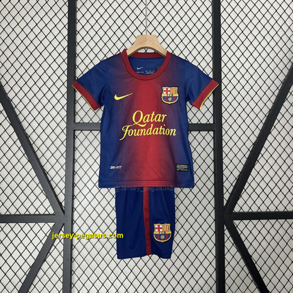 Barcelona Home Retro Kids Kits Children Shirt Soccer Jersey