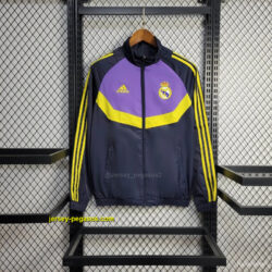 Real Madrid Jacket BlackPurple Windbreaker