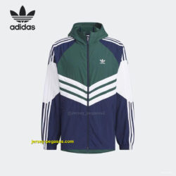 2025 Adidas Original NavyGreen White Windbreaker