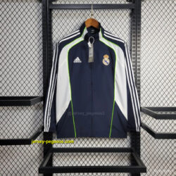 Real Madrid Jacket NavyWhite Windbreaker