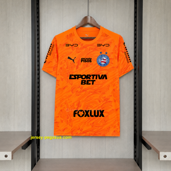 2026-27 Bahia Goalkeeper Orange All Sponsors Jersey