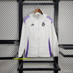 Real Madrid Jacket White Windbreaker