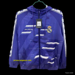 Real Madrid Purple with White Spray Pattern Windbreaker