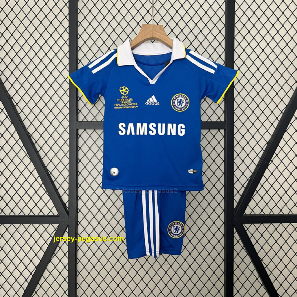 Chelsea Home Champions League Retro Kid Kits Youth Apparels