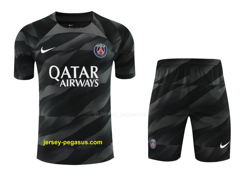 PSG Goalkeeper Black Soccer Jerseys