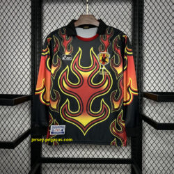 Japan 1998 Goalkeeper Red Flame Retro Jersey