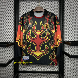 Japan 1998 Goalkeeper Red Flame Retro Jersey