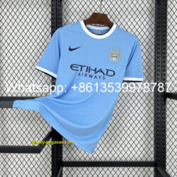Manchester City 2013-14 Home Retro Jersey