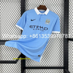 Manchester City 2015-16 Home Retro Jersey