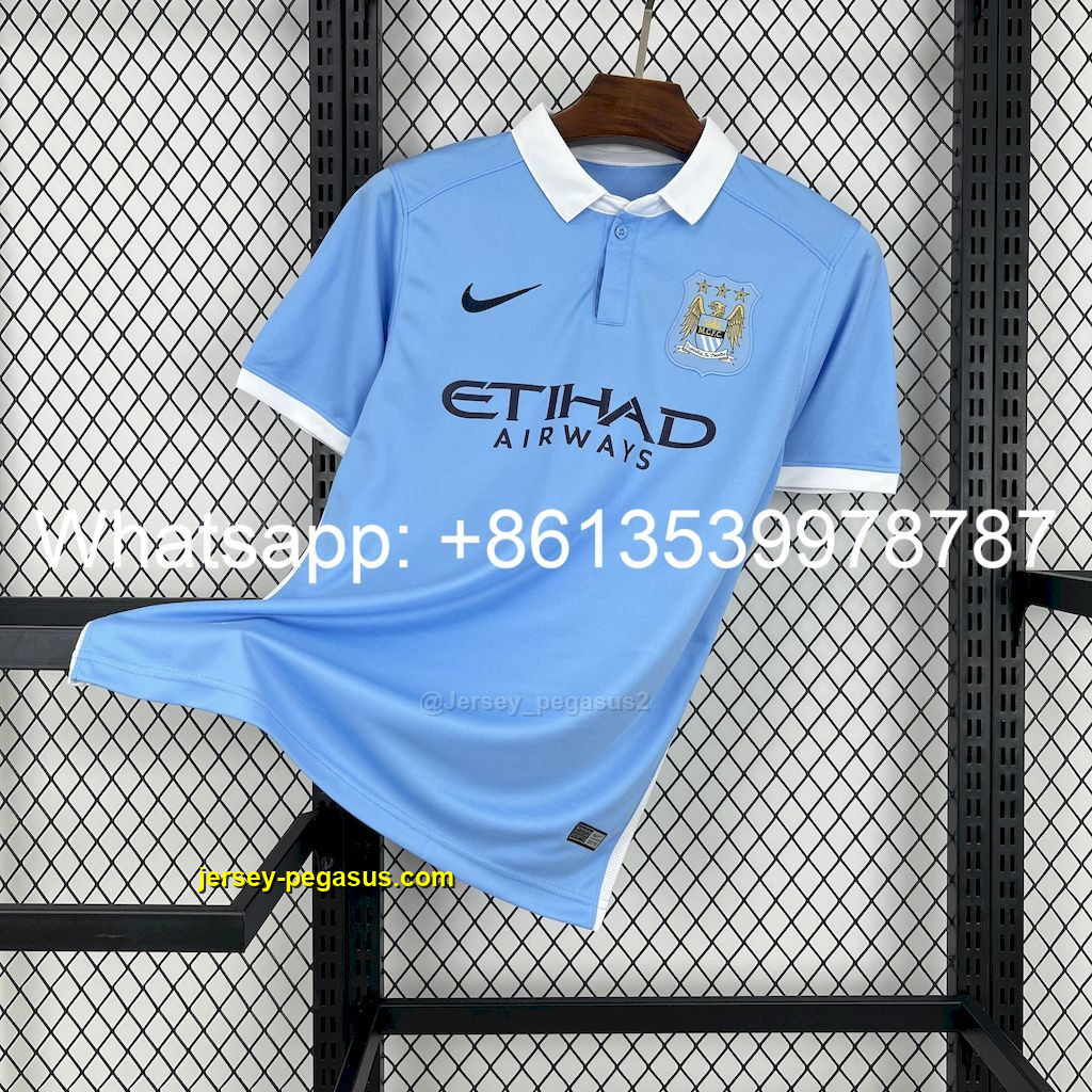 Manchester City 2015-16 Home Retro Jersey Manchester City 2015-16 Home Retro Jersey