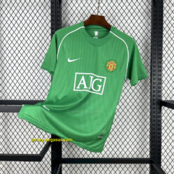 Manchester United 2007-08 Green Goalkeeper Retro Jersey