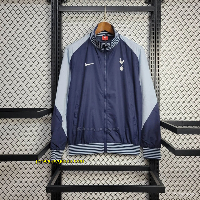 Tottenham Hotspur Jacket Blue Windbreaker