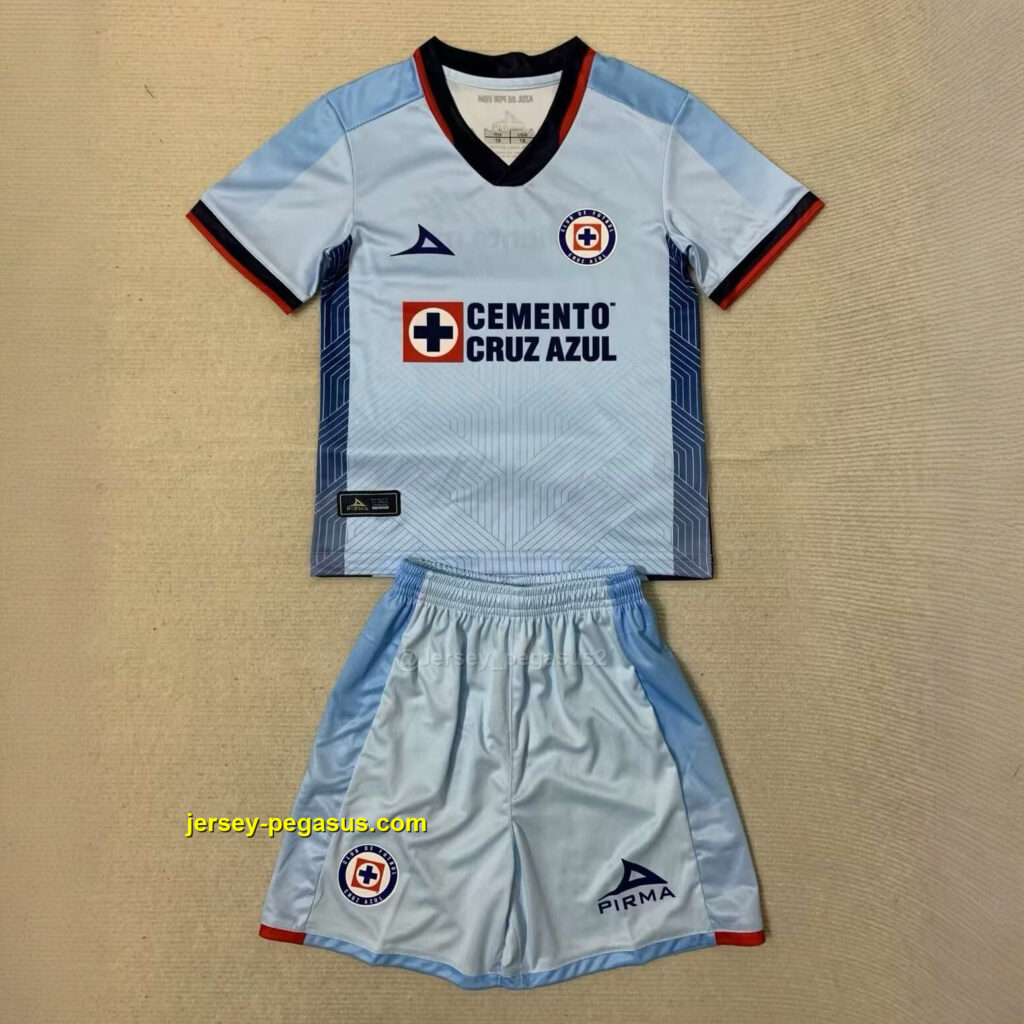 Cruz Azul Away Kids Kit Children Suits Soccer Jerseys
