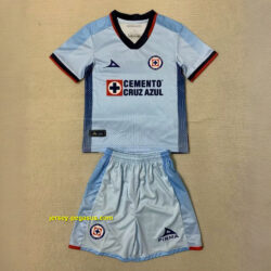 Cruz Azul Away Kids Kit Children Suits Soccer Jerseys