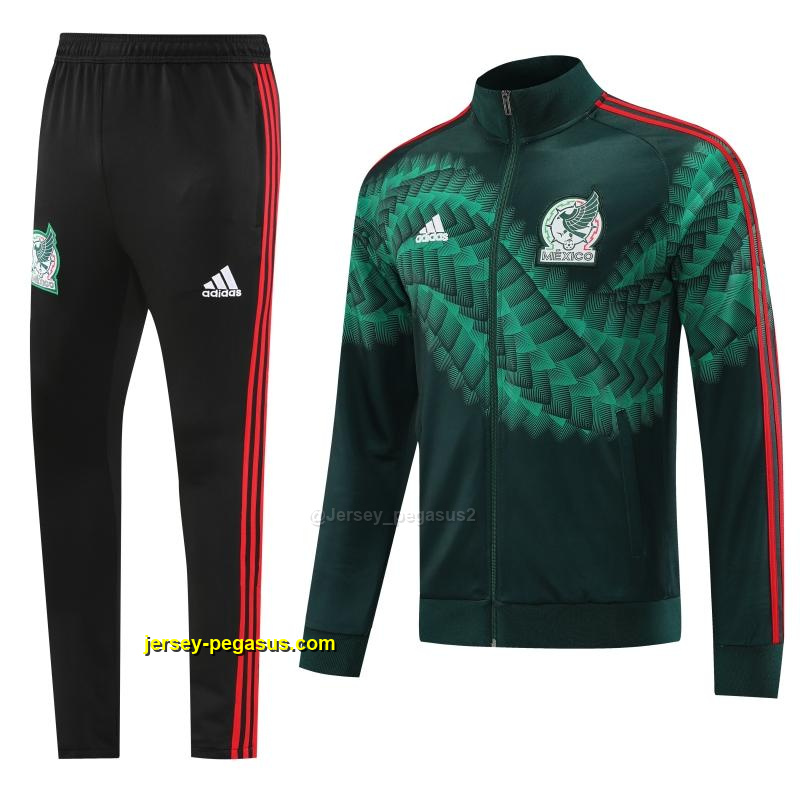 2022 Mexico Dark Green Full Zipper Tracksuit 2022 Mexico Dark Green Full Zipper Tracksuit