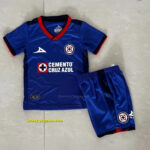 Cruz Azul Home Kids Kit Children Suits Soccer Jerseys