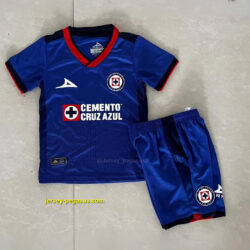 Cruz Azul Home Kids Kit Children Suits Soccer Jerseys
