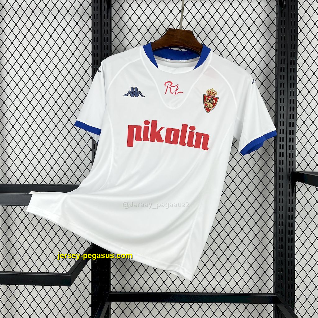 Real Zaragoza 2001-02 Home Retro Jersey