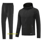 2025 Adidas Black Half Zipper Jacket+Long Pants