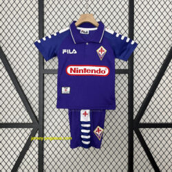 Fiorentina Home Retro Kid Kits Youth Apparels