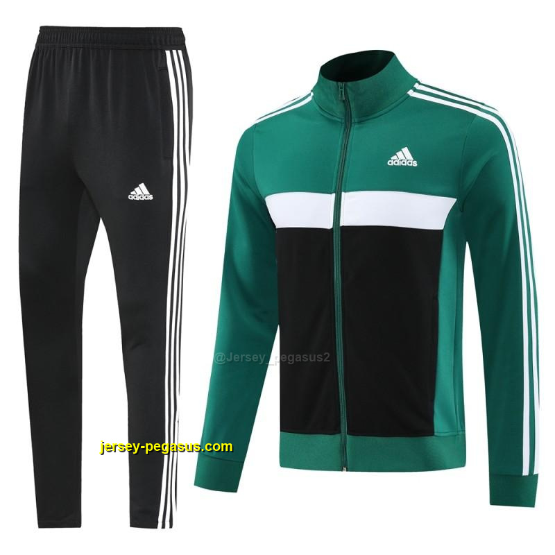 2025 Adidas GreenBlack Full Zipper Jacket +Long Pants