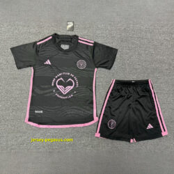 Inter Miami Away Kids Kits With IMFC Foundation Sponsor Suits Soccer Jerseys Yup