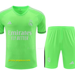 Real Madrid Goalkeeper Kits Short Sleeve Green Suits Soccer Jerseys