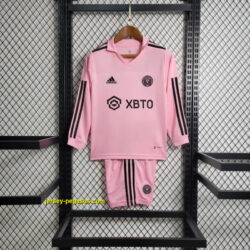 Inter Miami home pink long sleeve kid kit