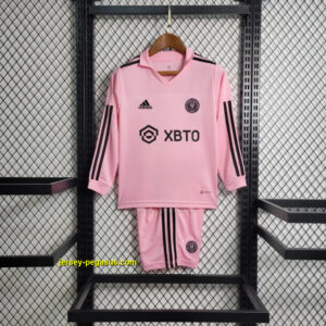 Inter Miami home pink long sleeve kid kit