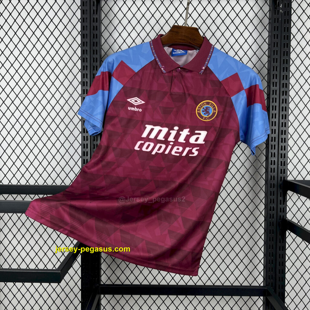 Retro Aston Villa 1990-92 Home Jersey