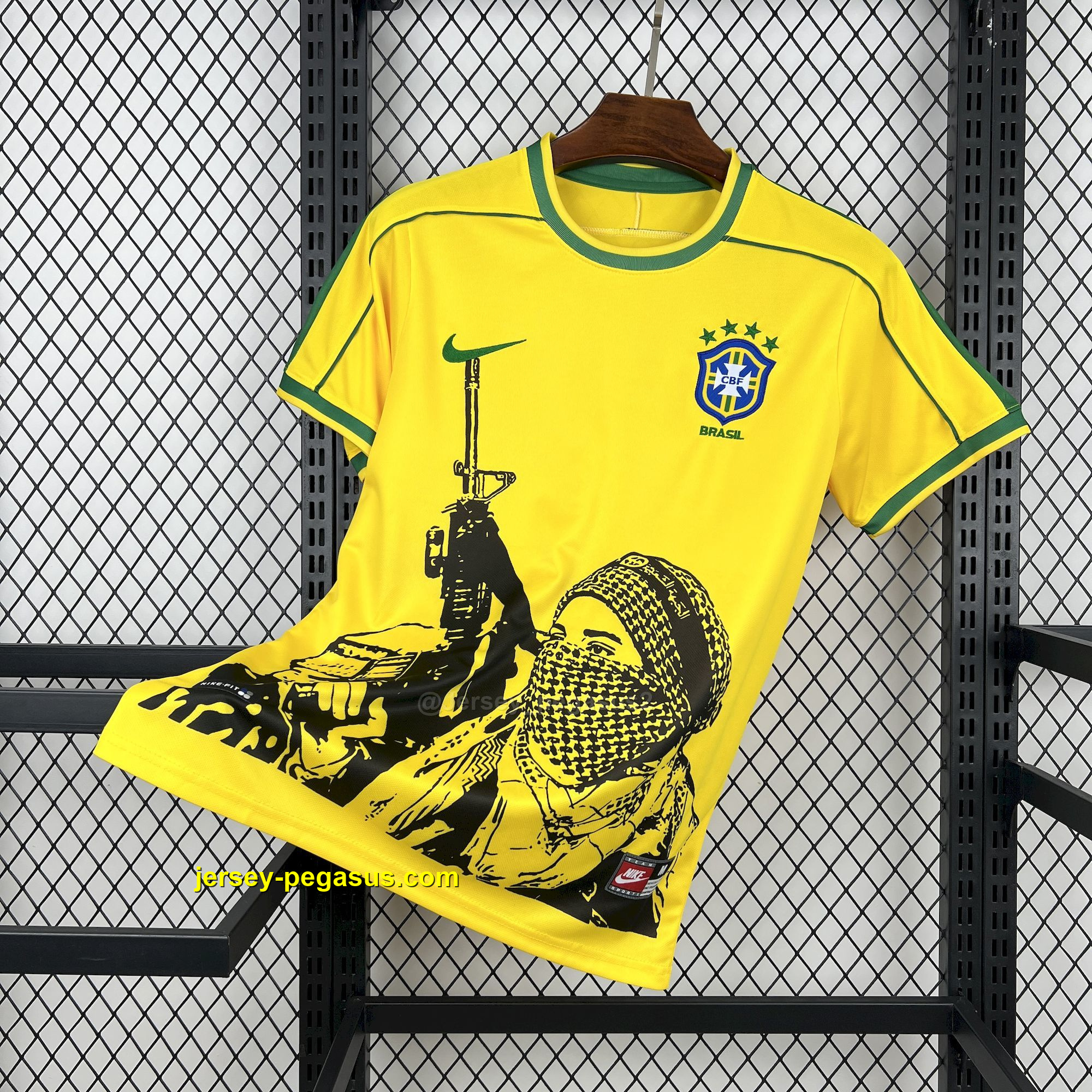 Retro Brazil x Soldier 1998 Home Jersey Retro Brazil x Soldier 1998 Home Jersey