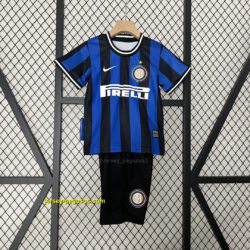 Inter Milan Home Retro Kids Kits Children Shirt Soccer Jersey
