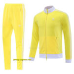 2025 Adidas Original Yellow Full Hoodie Zipper Jacket +Long Pants
