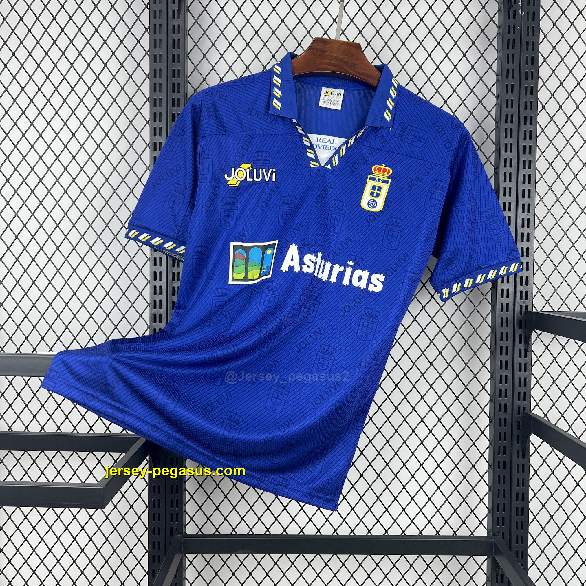Retro Real Oviedo 1995-96 Home Jersey Retro Real Oviedo 1995-96 Home Jersey