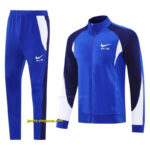 2025 NIKE BlueNavy Full Zipper Jacket + Long Pants