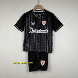 Kids Goalkeeper Athletic Bilbao Black Soccer Jerseys