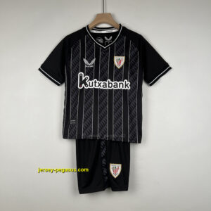 Kids Goalkeeper Athletic Bilbao Black Soccer Jerseys