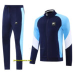 2025 NIKE Light BlueNavy Full Zipper Jacket +Long Pants