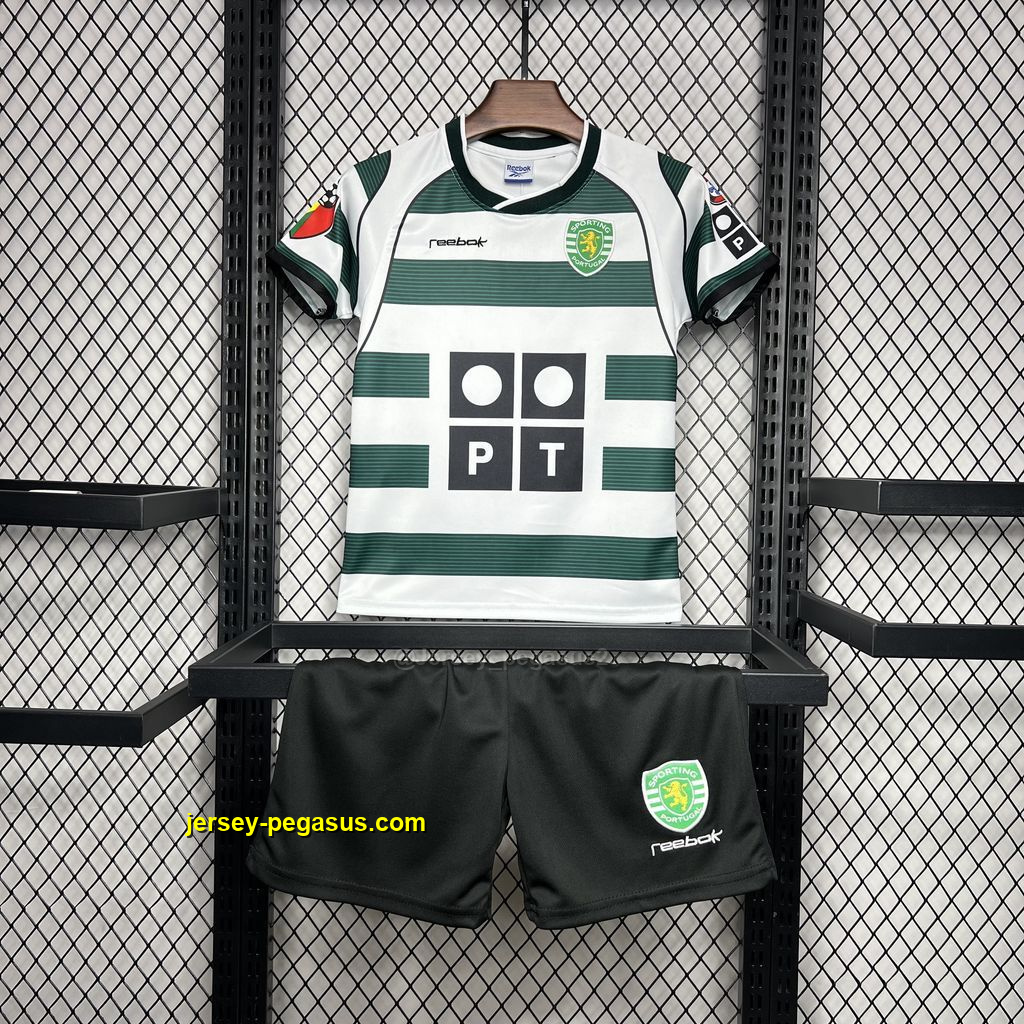 Sporting CP 2001-03 Home Retro Kids Kit