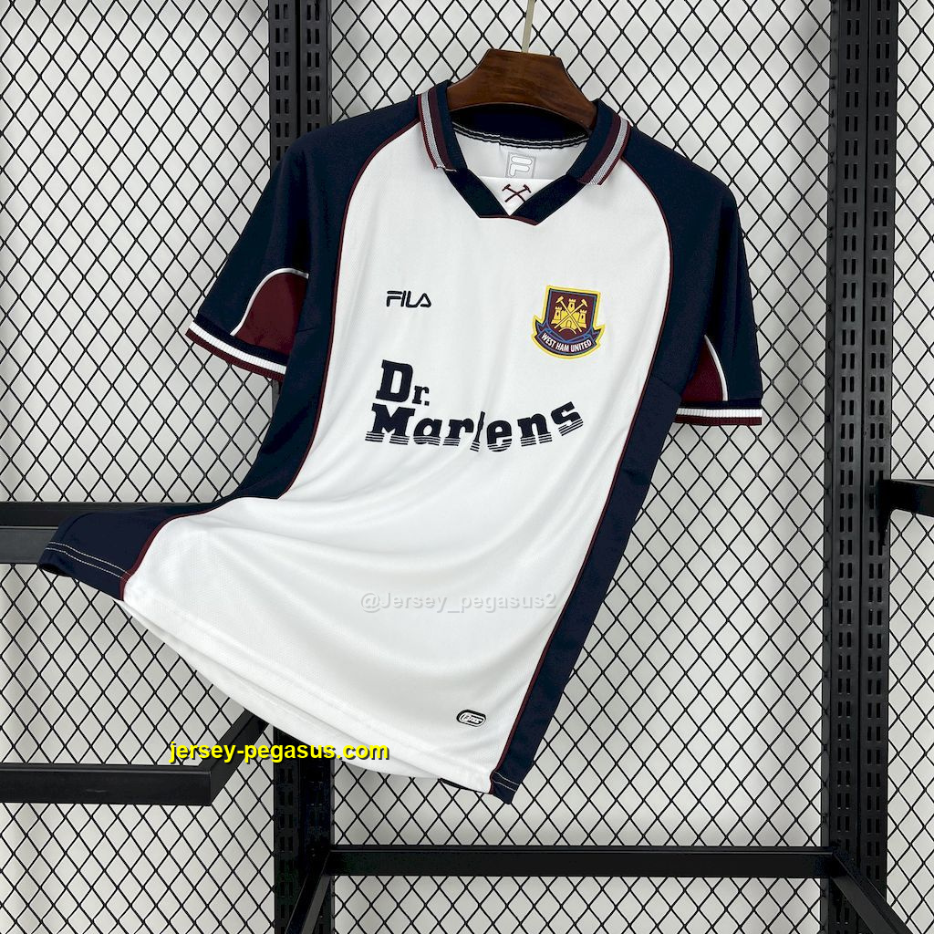 West Ham United 1999-01 Away Retro Jersey
