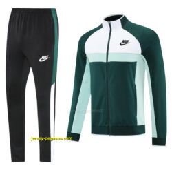 2025 Nike GreenWhite Full Hoodie Zipper Jacket +Long Pants