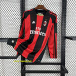 AC Milan 2010-11 Home Long Sleeves Retro Jersey