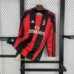 AC Milan 2010-11 Home Long Sleeves Retro Jersey