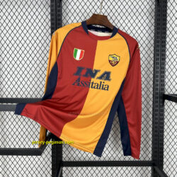 AS Roma 2001-02 Home Long Sleeve Retro Jersey