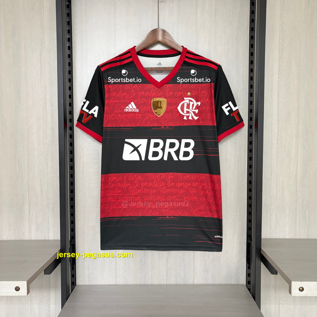 Retro 2020-21 Flamengo Home All Sponsors