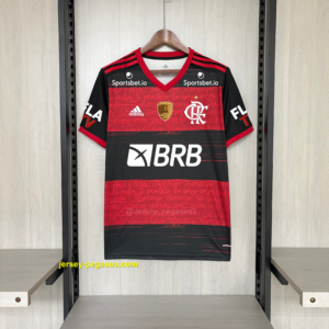 Retro 2020-21 Flamengo Home All Sponsors