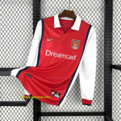 Arsenal 1999-00 Home Long Sleeves Retro Jersey