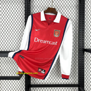 Arsenal 1999-00 Home Long Sleeves Retro Jersey